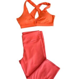 Fabletics Vibrant Orange Leggings Set